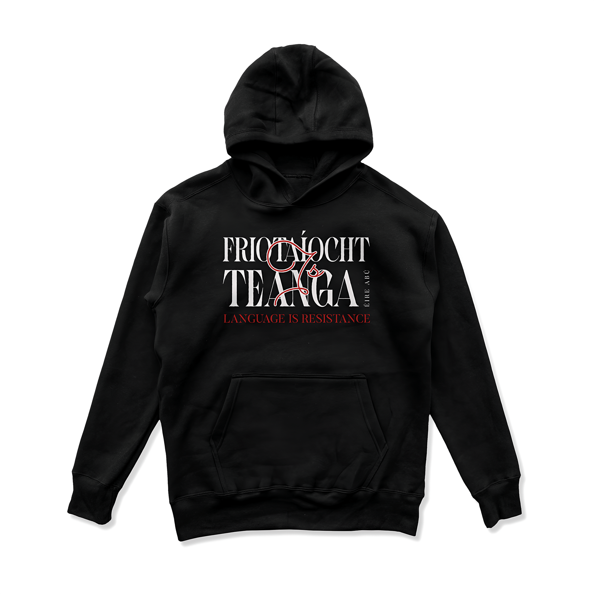 Eirin Apparel Men's Hoodie Black / S Men’s 'Language Is Resistance' Gaelic Hoodie