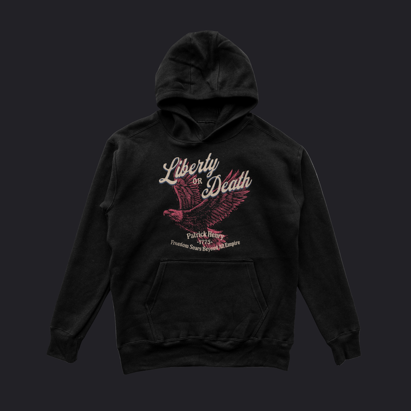 Eirin Apparel Men's Hoodie Black / S Men's 'Liberty or Death' Hoodie