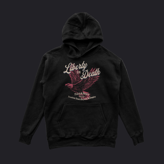Eirin Apparel Men's Hoodie Black / S Men's 'Liberty or Death' Hoodie