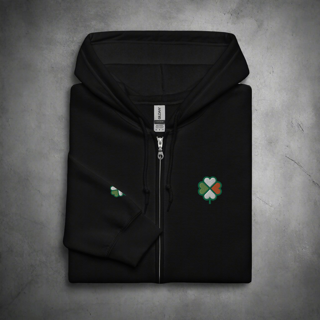 Eirin Apparel Men's Hoodie Black / S Men's Signature Hibernian Premium Zip Up Hoodie