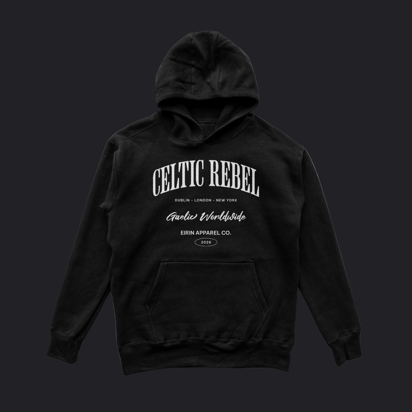 Eirin Apparel Men's Hoodie Black / S Men's 'Worldwide Celtic Rebel' Hoodie
