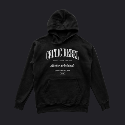 Eirin Apparel Men's Hoodie Black / S Men's 'Worldwide Celtic Rebel' Hoodie