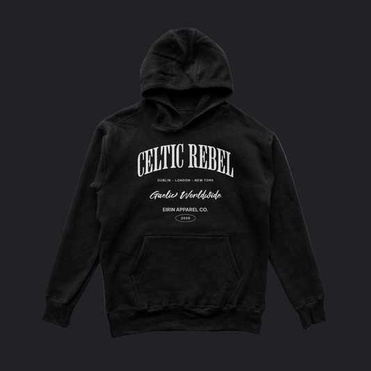 Eirin Apparel Men's Hoodie Black / S Men's 'Worldwide Celtic Rebel' Hoodie