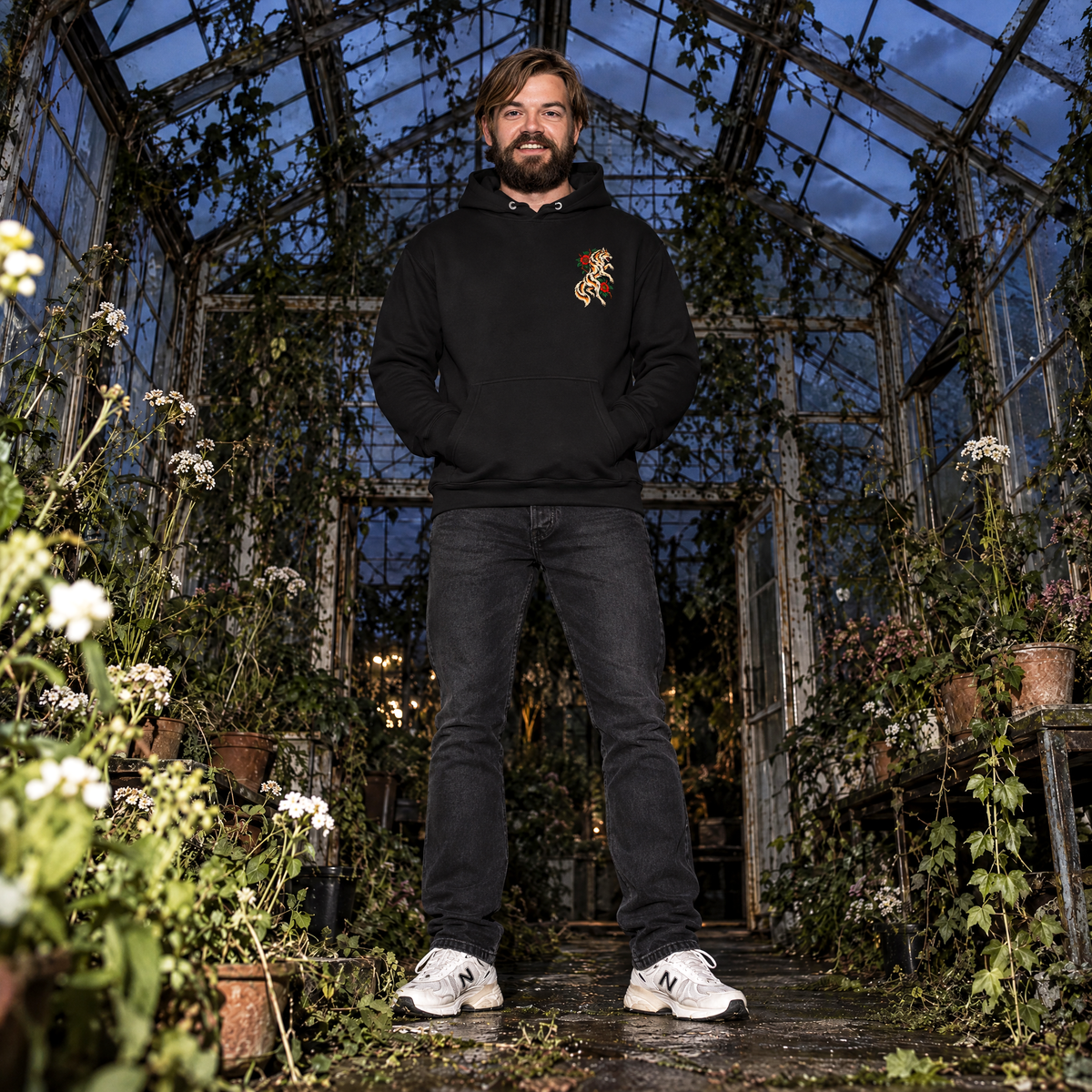 Eirin Apparel Men's Hoodie 'Blood & Bloom' Signature Hoodie