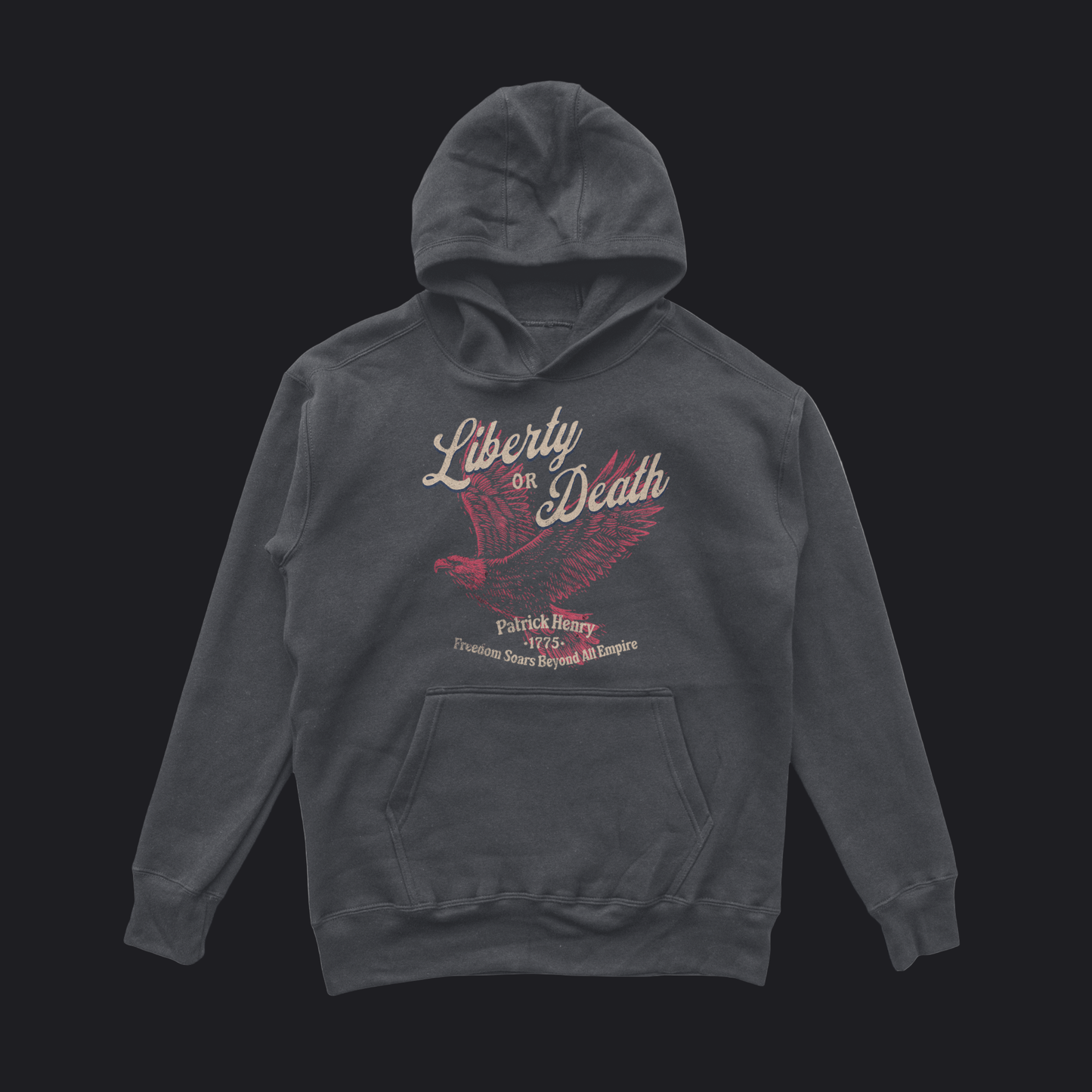 Eirin Apparel Men's Hoodie Dark Heather / S Men's 'Liberty or Death' Hoodie