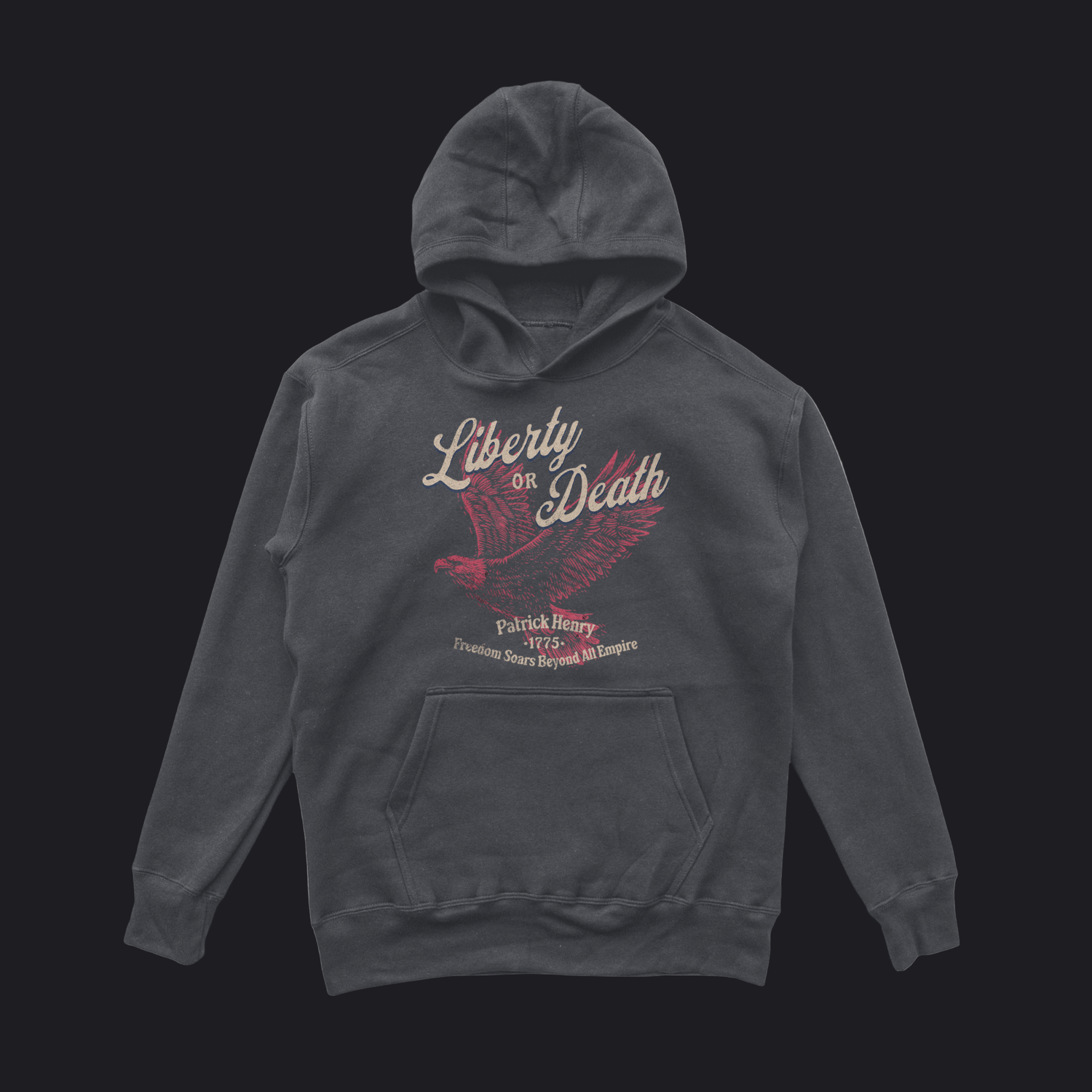 Eirin Apparel Men's Hoodie Dark Heather / S Men's 'Liberty or Death' Hoodie