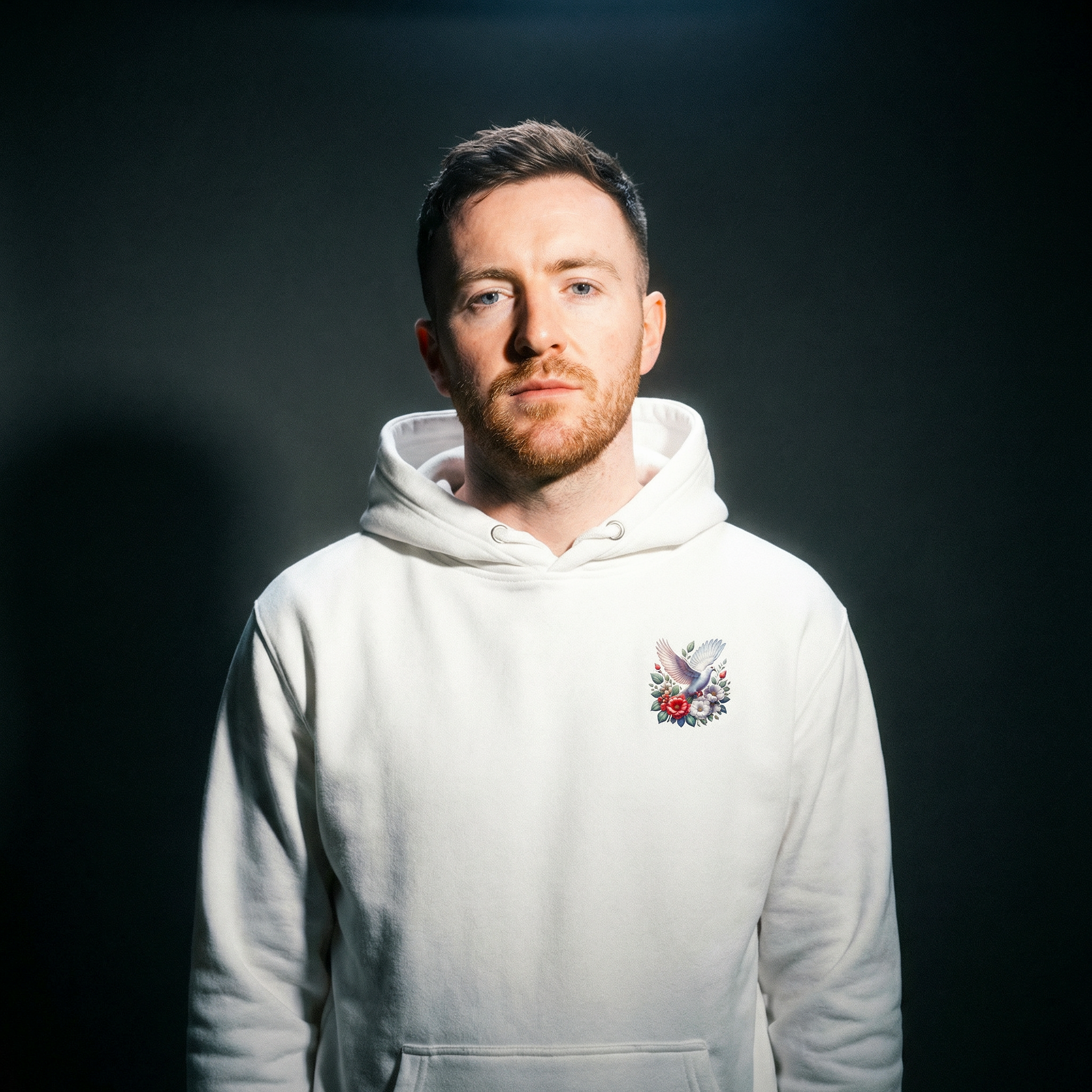 Eirin Apparel Men's Hoodie 'Dove of Freedom' Gaelic Hoodie