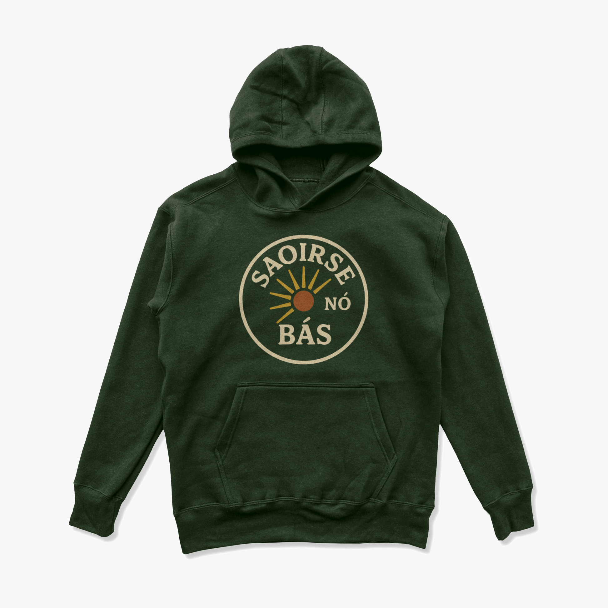 Eirin Apparel Men's Hoodie Forest Green / S Men's 'Freedom Or Death' Gaelic Hoodie
