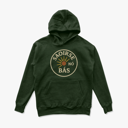 Eirin Apparel Men's Hoodie Forest Green / S Men's 'Freedom Or Death' Gaelic Hoodie