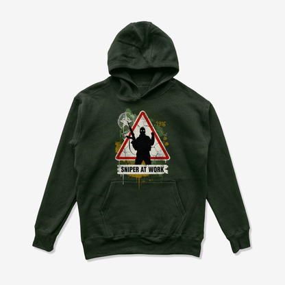 Eirin Apparel Men's Hoodie Forest Green / S Men's 'Sniper At Work' Irish Republican Hoodie