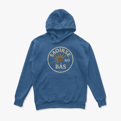 Eirin Apparel Men's Hoodie Indigo Blue / S Men's 'Freedom Or Death' Gaelic Hoodie