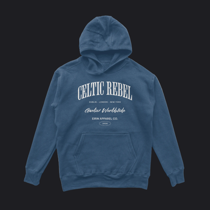 Eirin Apparel Men's Hoodie Indigo Blue / S Men's 'Worldwide Celtic Rebel' Hoodie