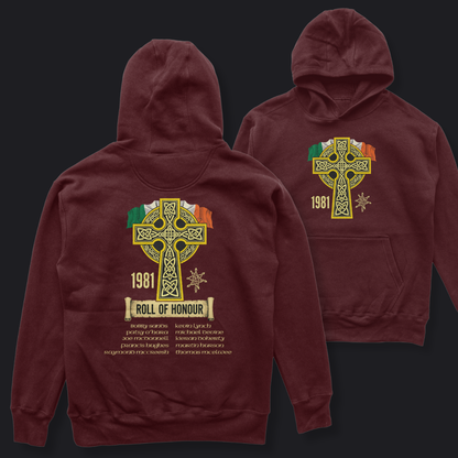 Eirin Apparel Men's Hoodie Maroon / S Men's 1981 Roll Of Honour Hoodie