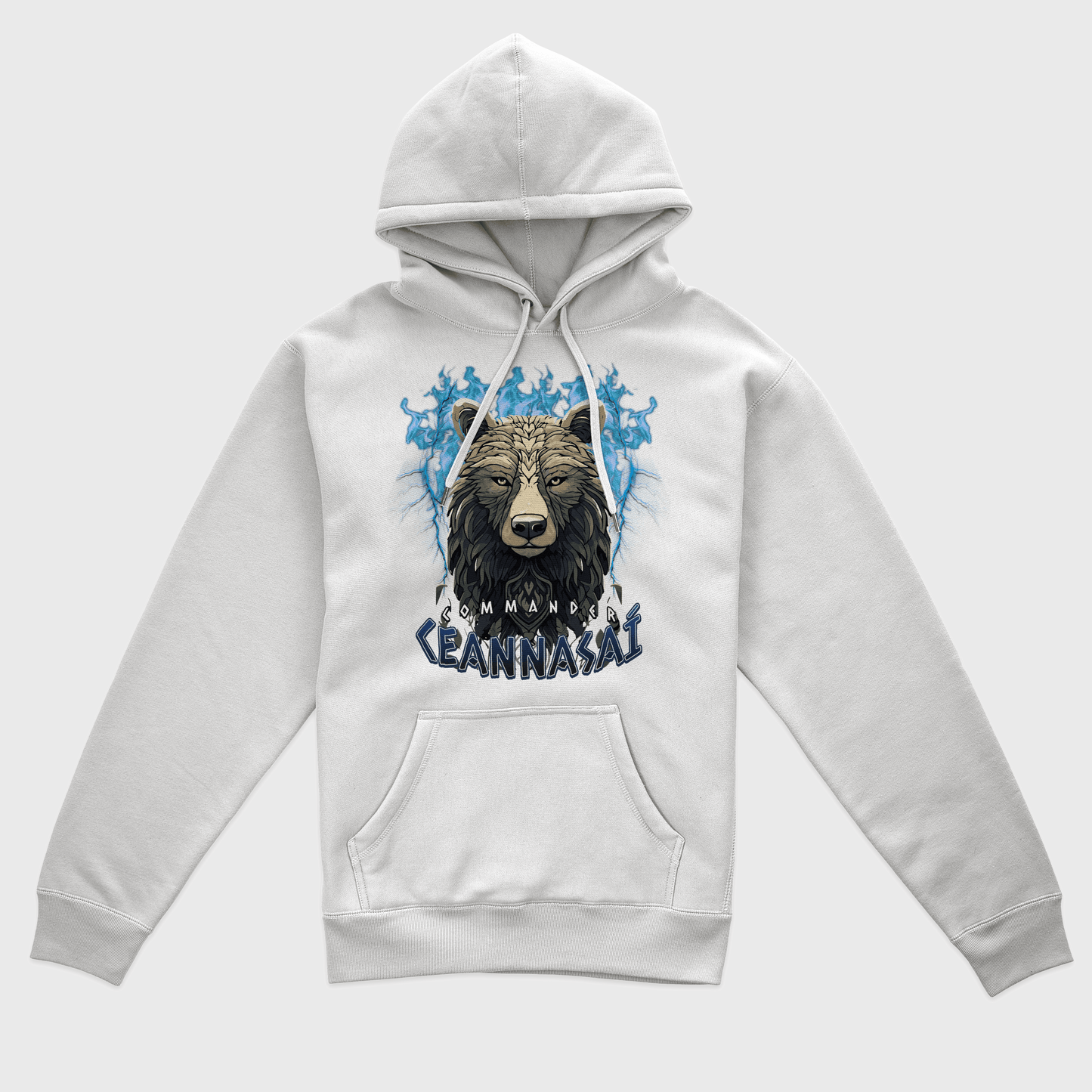 Eirin Apparel Men's Hoodie Men's Ceilteach An Béar Fiáin (Wild Bear of the Celts) Celtic Totem Hoodie