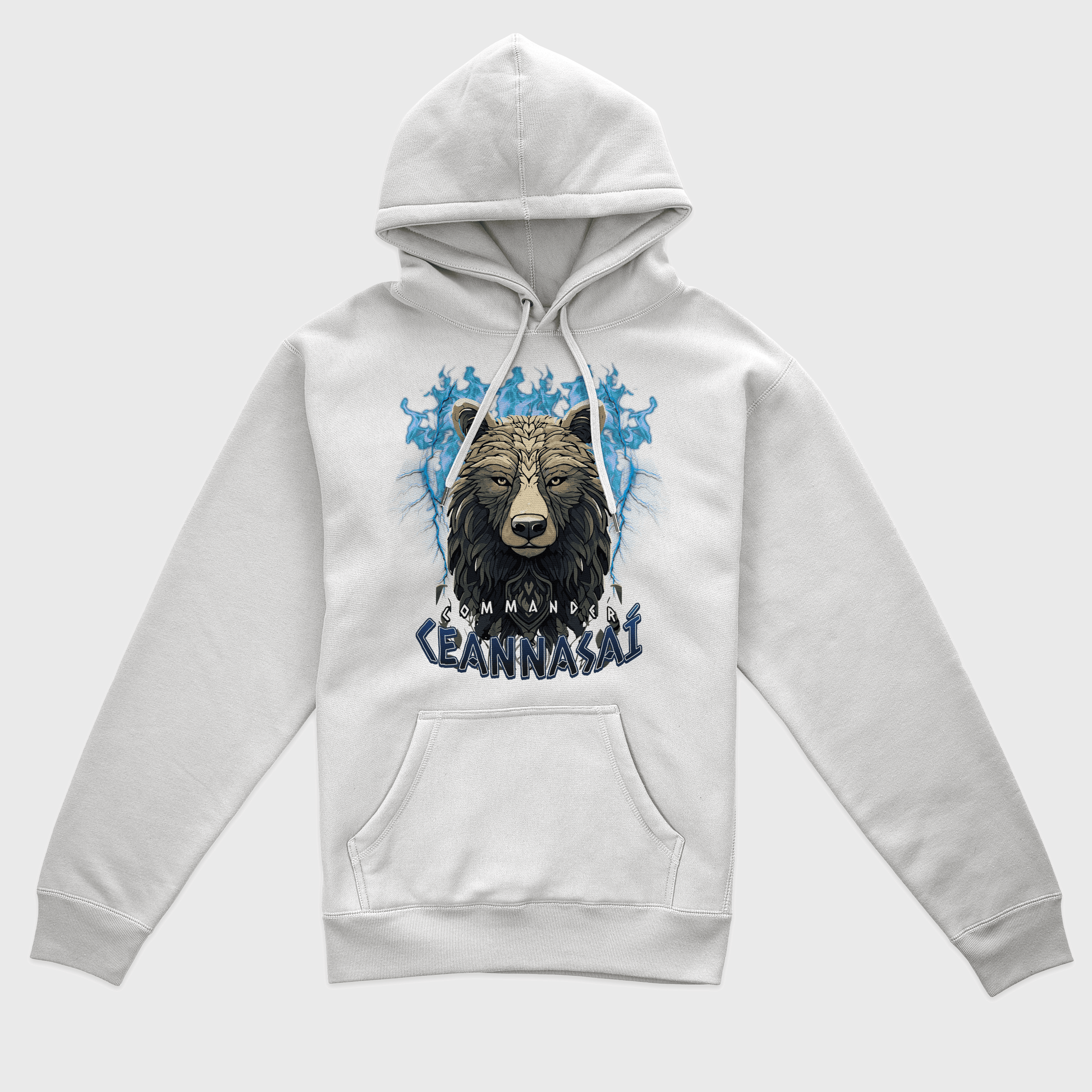 Eirin Apparel Men's Hoodie Men's Ceilteach An Béar Fiáin (Wild Bear of the Celts) Celtic Totem Hoodie
