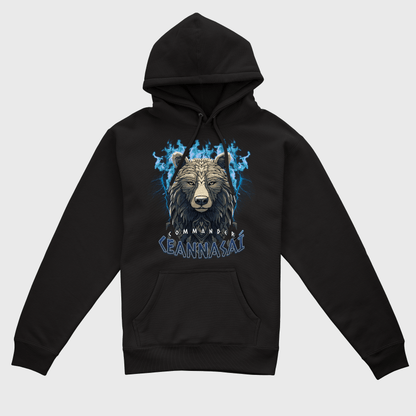 Eirin Apparel Men's Hoodie Men's Ceilteach An Béar Fiáin (Wild Bear of the Celts) Celtic Totem Hoodie