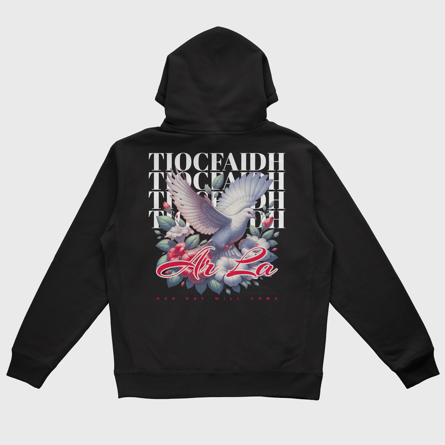 Eirin Apparel Men's Hoodie Men's Doves of Freedom Black Hoodie