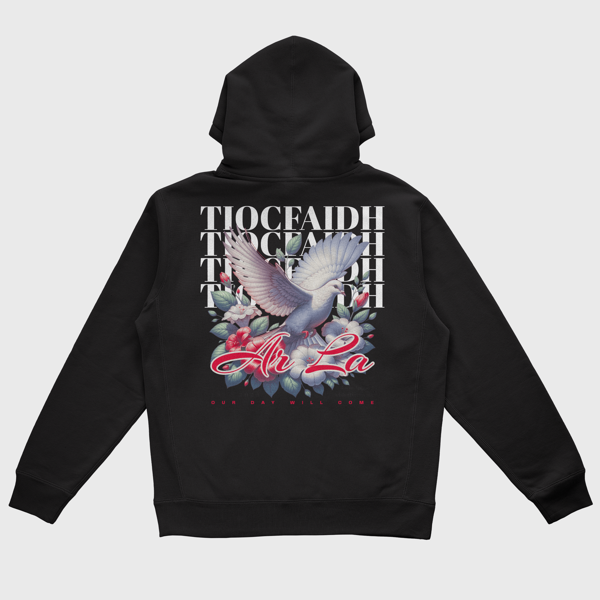 Eirin Apparel Men's Hoodie Men's Doves of Freedom Black Hoodie