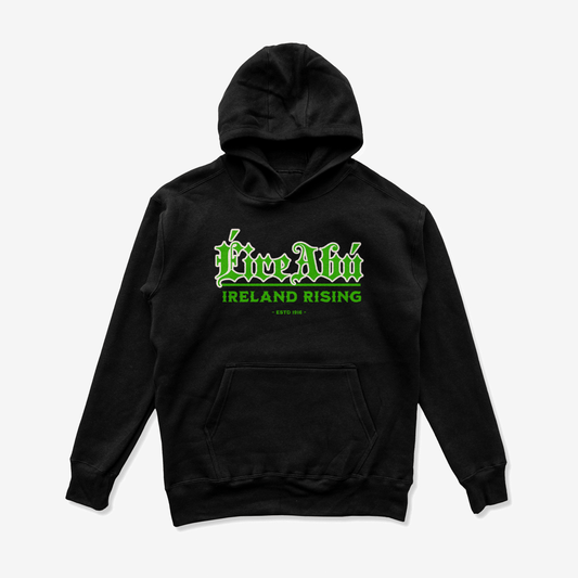 Eirin Apparel Men's Hoodie Men's 'Éire Abú' Gaelic Hoodie – Black Edition