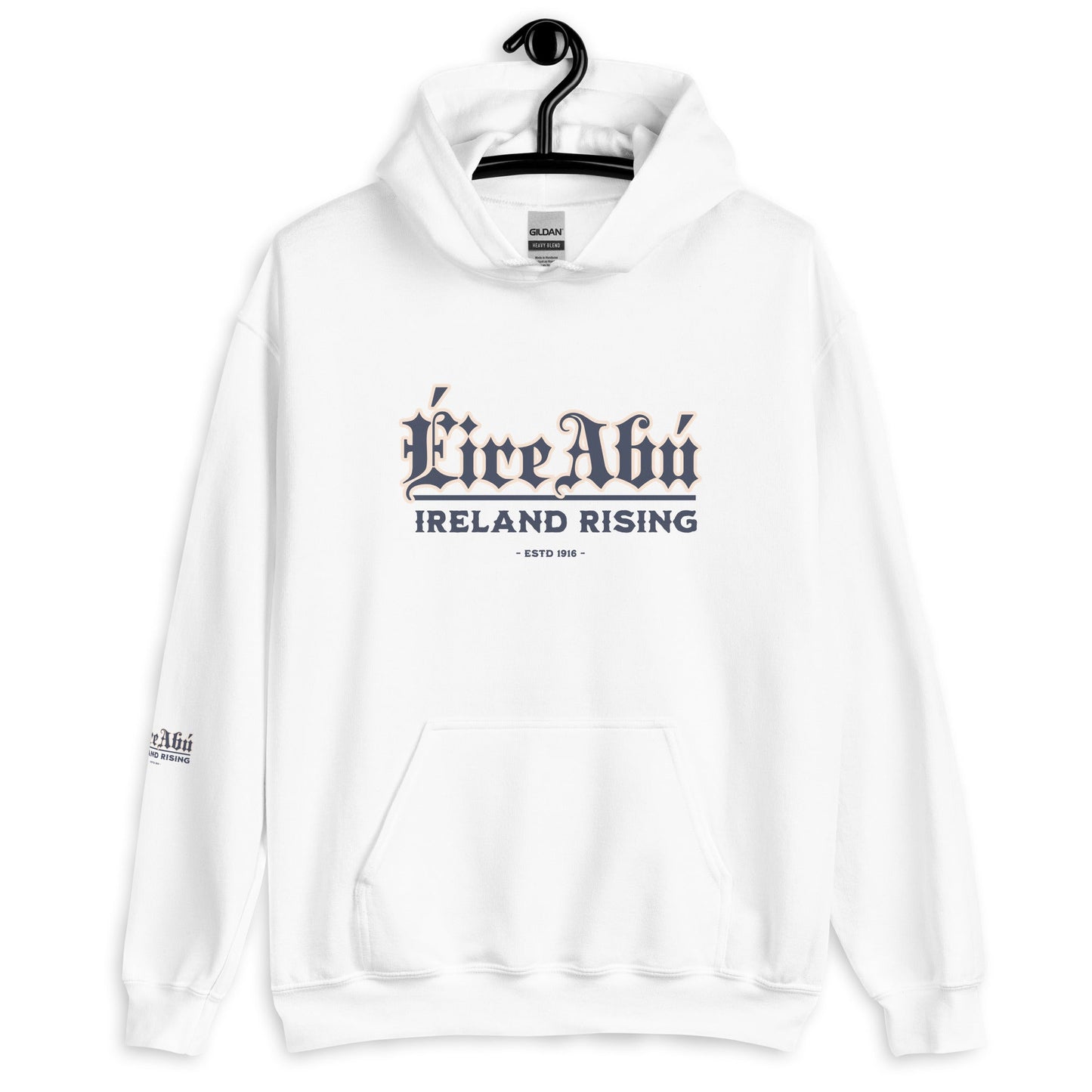 Eirin Apparel Men's Hoodie Men's Éire Abú Hoodie – White Edition