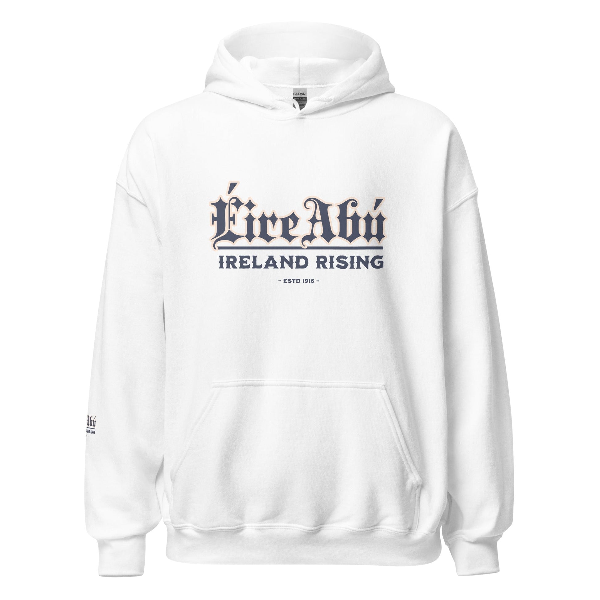 Eirin Apparel Men's Hoodie Men's Éire Abú Hoodie – White Edition