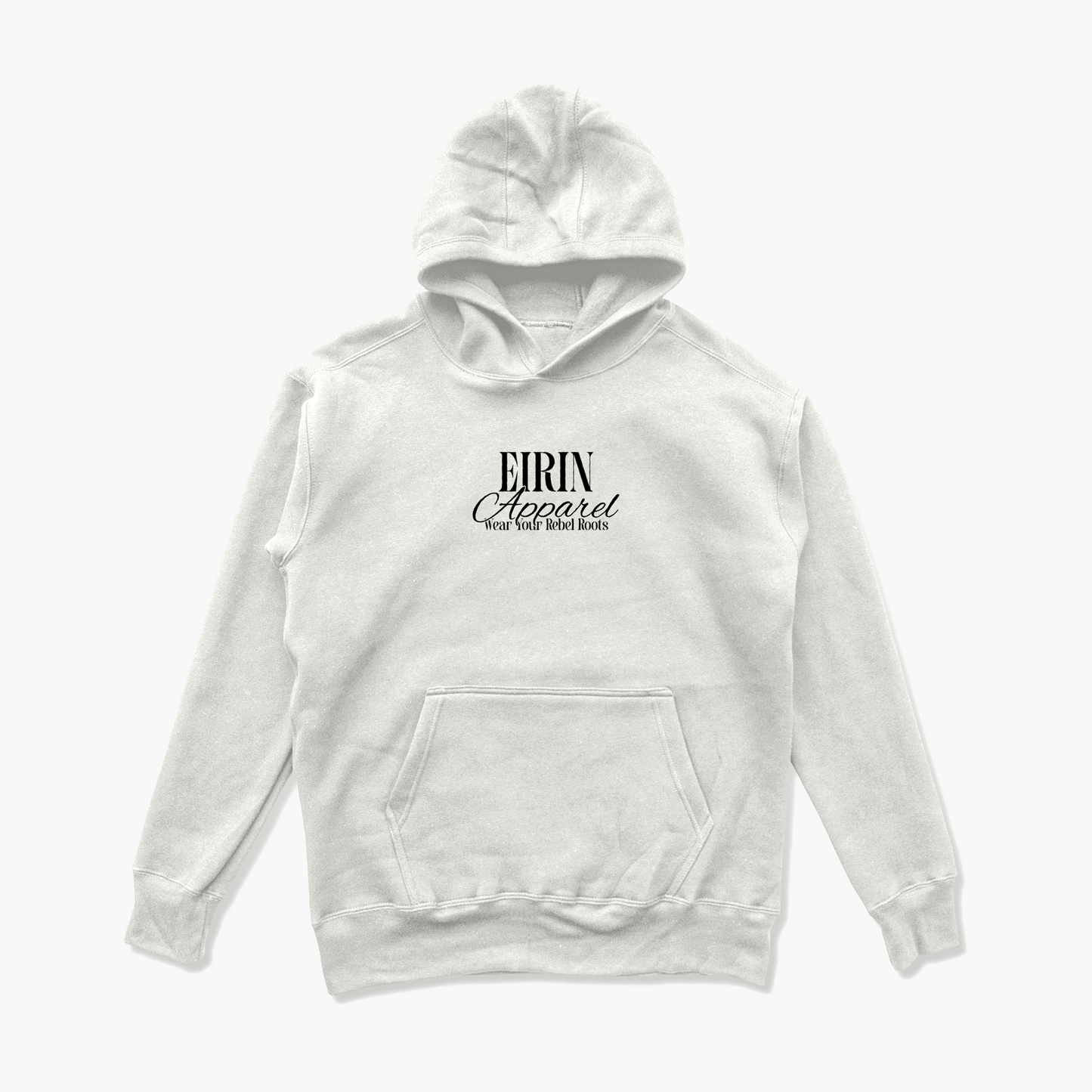 Eirin Apparel Men's Hoodie Men's Rebel Roots Supersoft Hoodie - Black on White