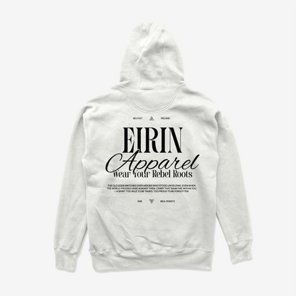 Eirin Apparel Men's Hoodie Men's Rebel Roots Supersoft Hoodie - Black on White