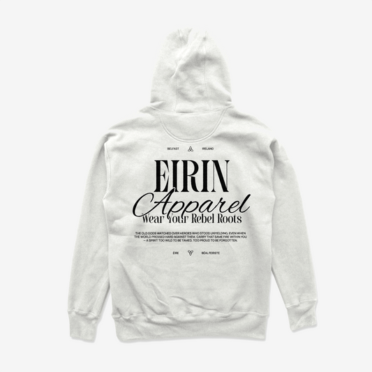 Eirin Apparel Men's Hoodie Men's Rebel Roots Supersoft Hoodie - Black on White