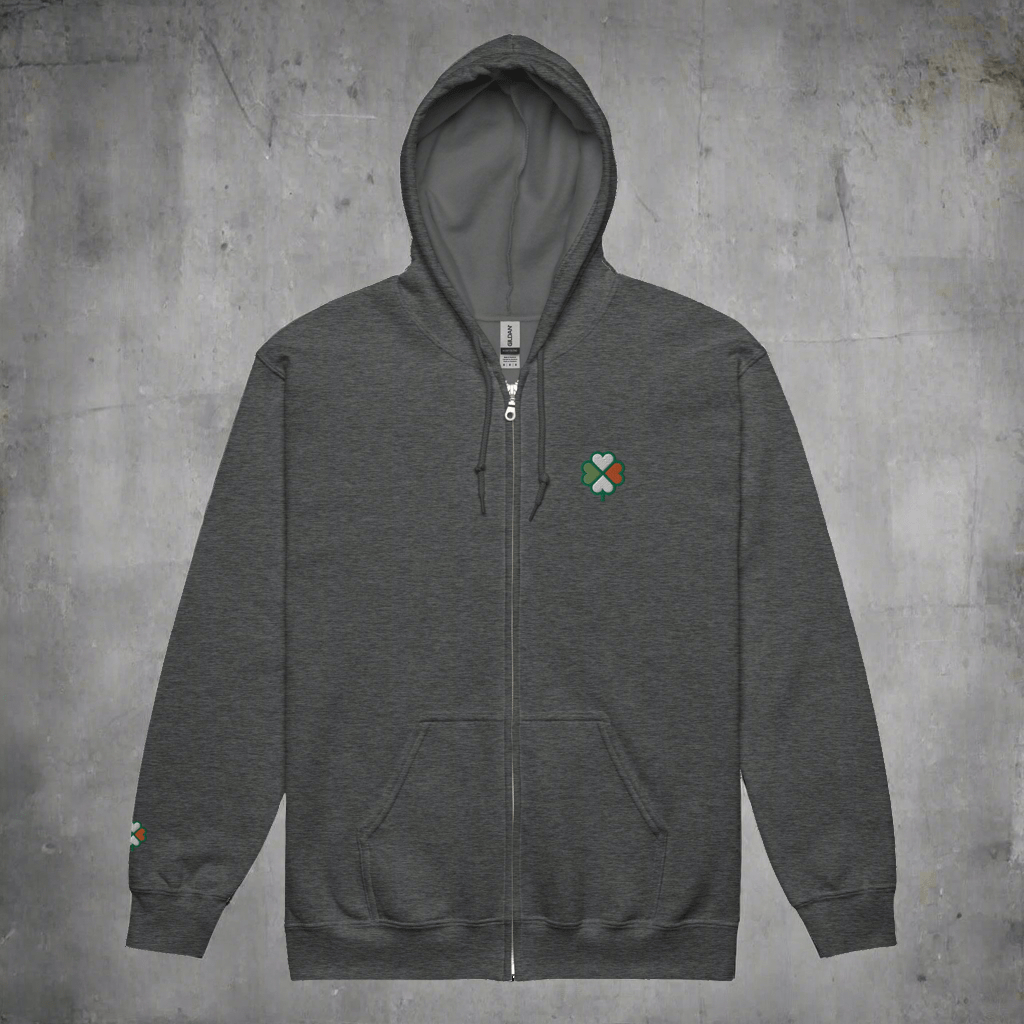 Eirin Apparel Men's Hoodie Men's Signature Hibernian Premium Zip Up Hoodie