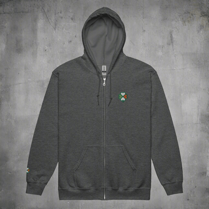 Eirin Apparel Men's Hoodie Men's Signature Hibernian Premium Zip Up Hoodie