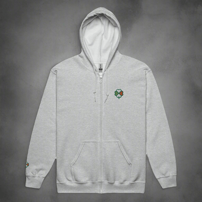 Eirin Apparel Men's Hoodie Men's Signature Hibernian Premium Zip Up Hoodie