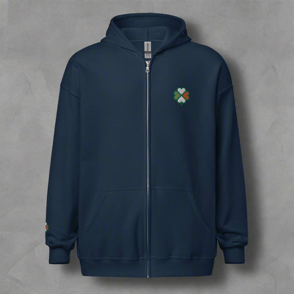 Eirin Apparel Men's Hoodie Men's Signature Hibernian Premium Zip Up Hoodie