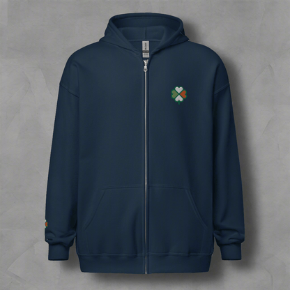 Eirin Apparel Men's Hoodie Men's Signature Hibernian Premium Zip Up Hoodie