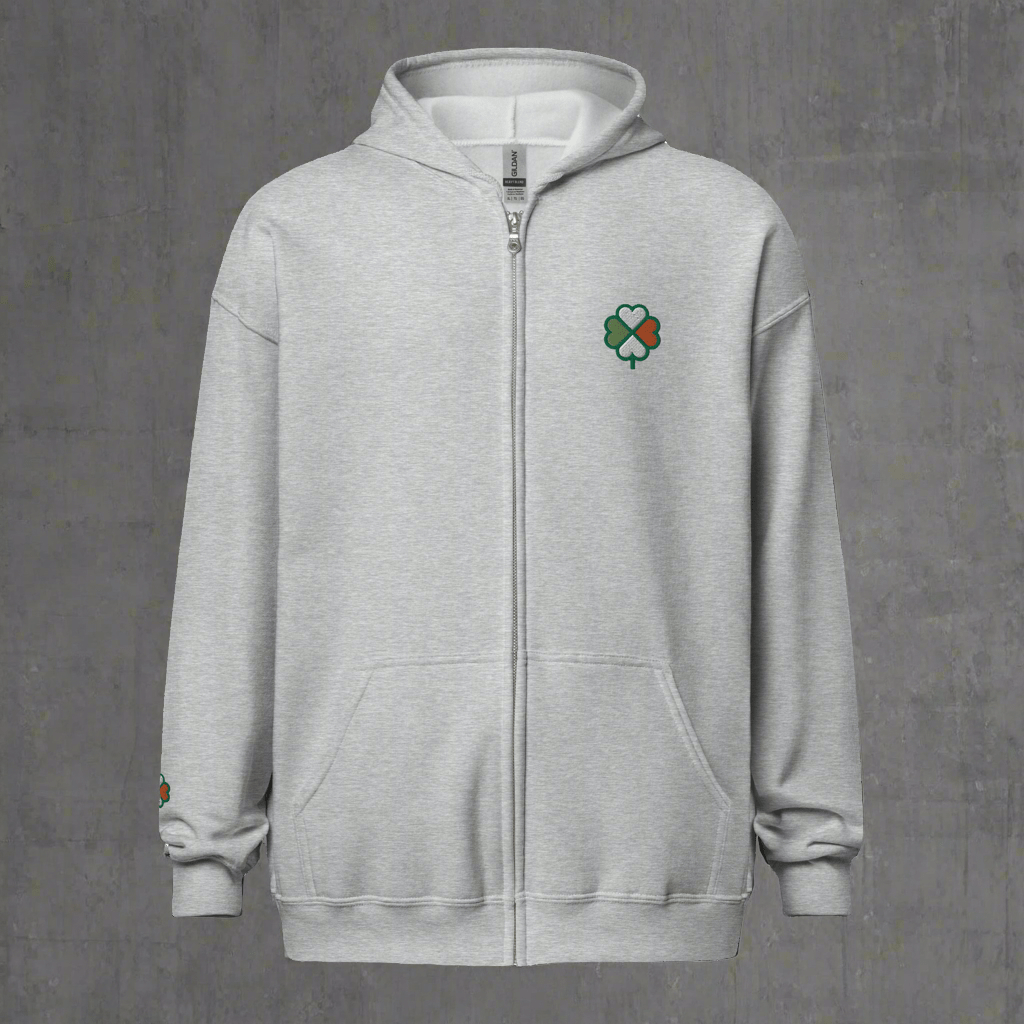 Eirin Apparel Men's Hoodie Men's Signature Hibernian Premium Zip Up Hoodie