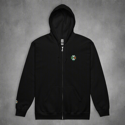 Eirin Apparel Men's Hoodie Men's Signature Hibernian Premium Zip Up Hoodie