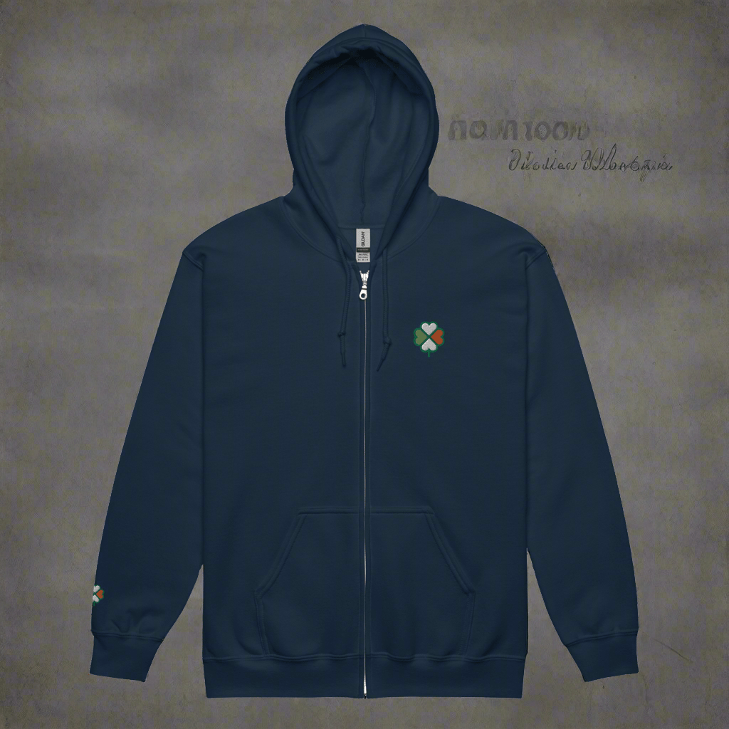 Eirin Apparel Men's Hoodie Men's Signature Hibernian Premium Zip Up Hoodie
