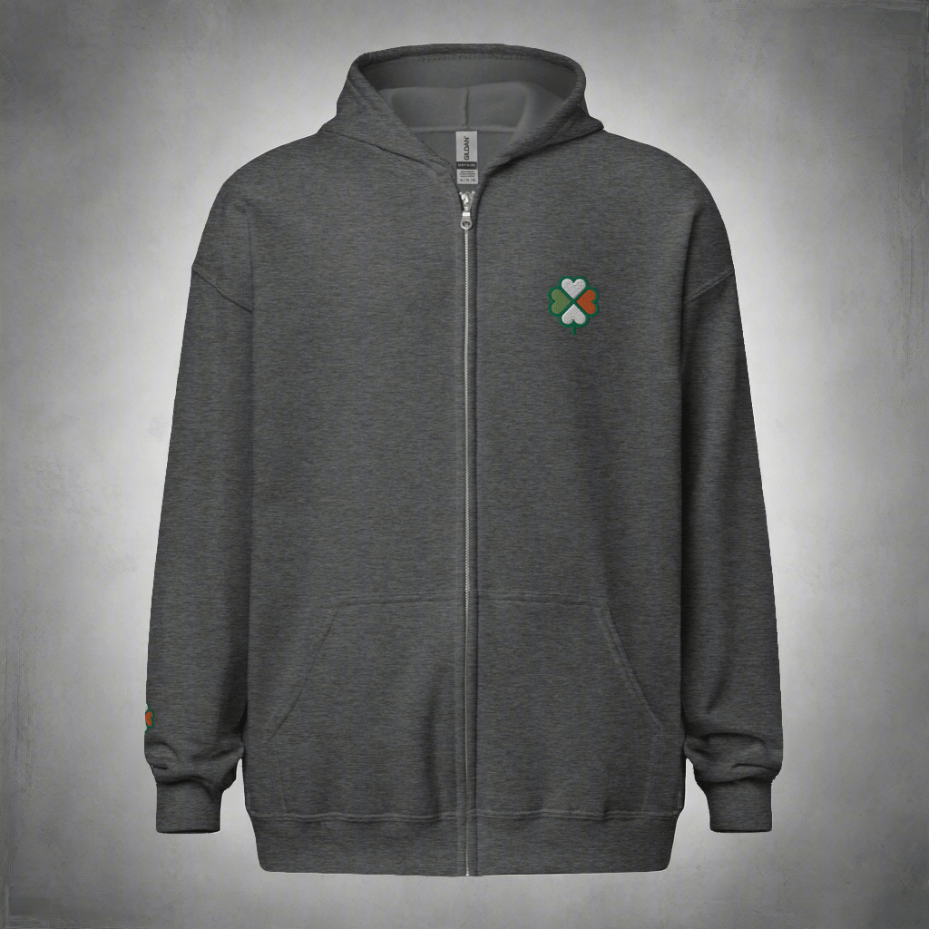 Eirin Apparel Men's Hoodie Men's Signature Hibernian Premium Zip Up Hoodie