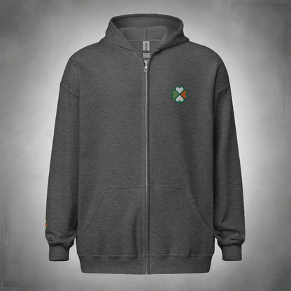 Eirin Apparel Men's Hoodie Men's Signature Hibernian Premium Zip Up Hoodie