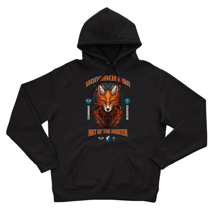Eirin Apparel Men's Hoodie Men's Sionnach Rua (Irish Red Fox) Celtic Totem Hoodie