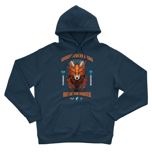 Eirin Apparel Men's Hoodie Men's Sionnach Rua (Irish Red Fox) Celtic Totem Hoodie