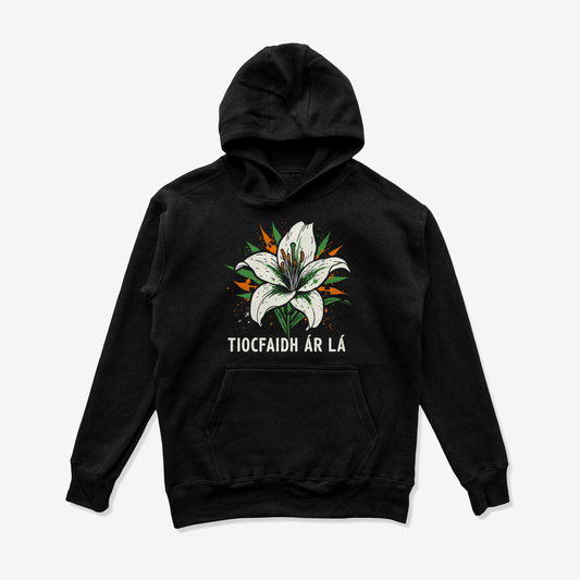 Eirin Apparel Men's Hoodie Men's 'Tiocfaidh ár lá' Easter Lily Hoodie