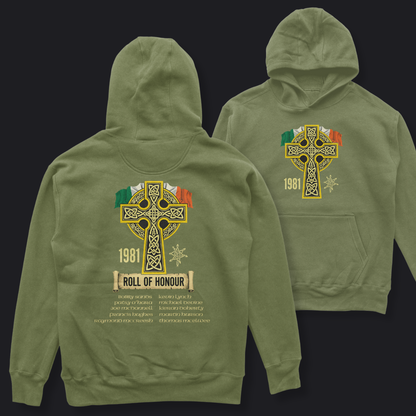 Eirin Apparel Men's Hoodie Military Green / S Men's 1981 Roll Of Honour Hoodie