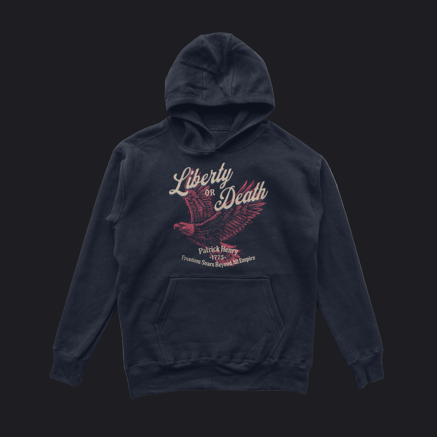 Eirin Apparel Men's Hoodie Navy / S Men's 'Liberty or Death' Hoodie