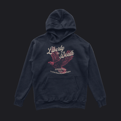 Eirin Apparel Men's Hoodie Navy / S Men's 'Liberty or Death' Hoodie