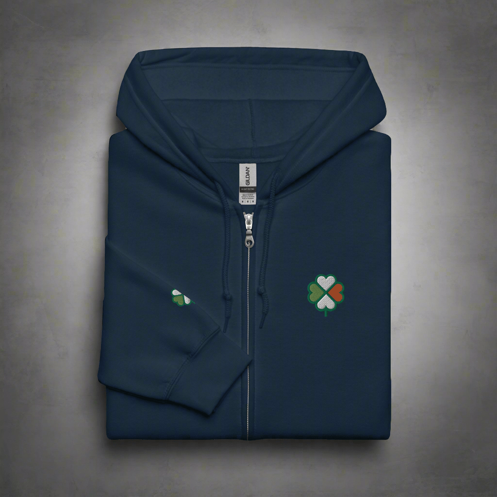 Eirin Apparel Men's Hoodie Navy / S Men's Signature Hibernian Premium Zip Up Hoodie