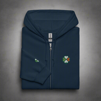 Eirin Apparel Men's Hoodie Navy / S Men's Signature Hibernian Premium Zip Up Hoodie