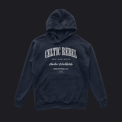 Eirin Apparel Men's Hoodie Navy / S Men's 'Worldwide Celtic Rebel' Hoodie