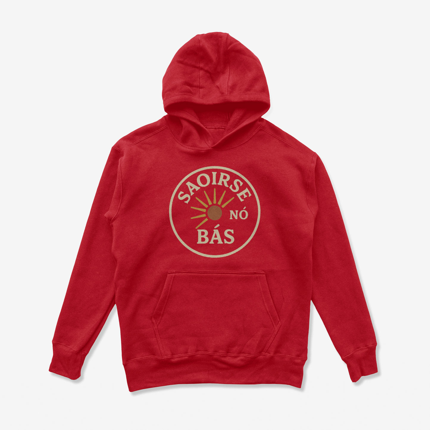 Eirin Apparel Men's Hoodie Red / S Men's 'Freedom Or Death' Gaelic Hoodie