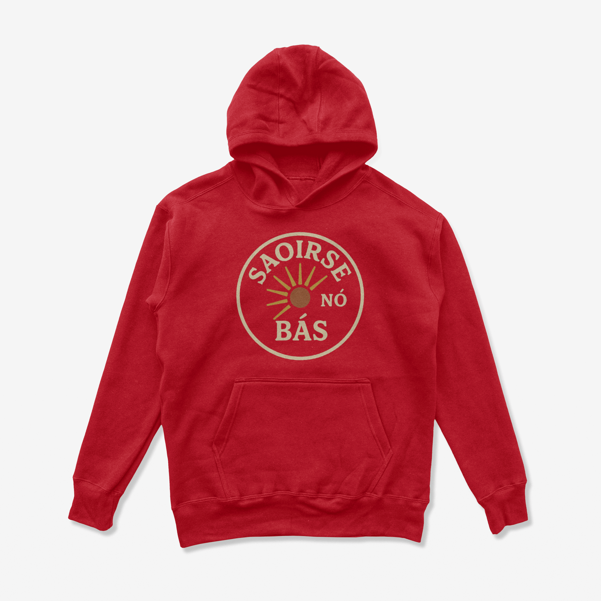 Eirin Apparel Men's Hoodie Red / S Men's 'Freedom Or Death' Gaelic Hoodie