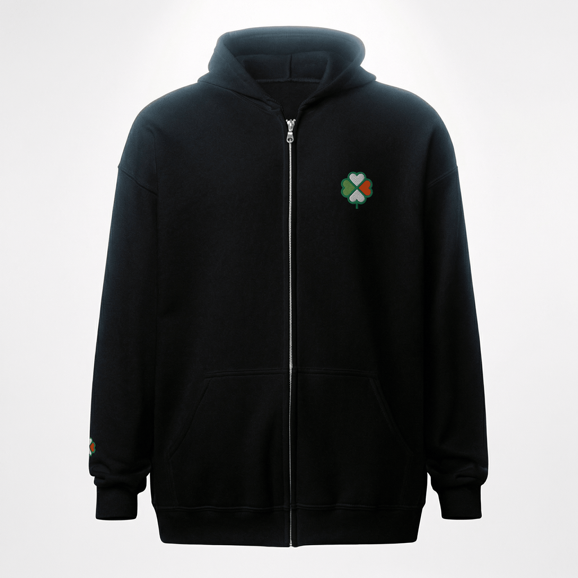 Eirin Apparel Men's Hoodie 'Signature Clover' Zip-Up Hoodie